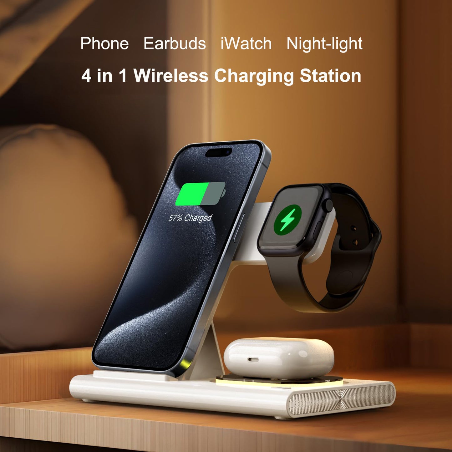 Wireless Charger Station, 4 In 1