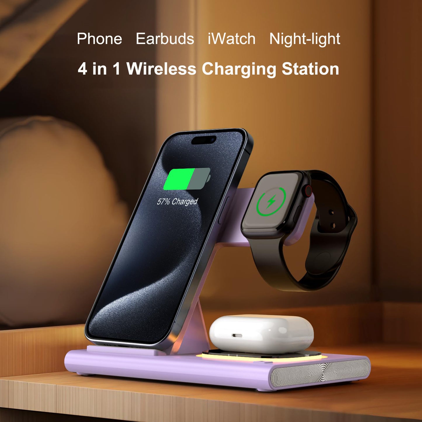 Wireless Charger Station, 4 In 1