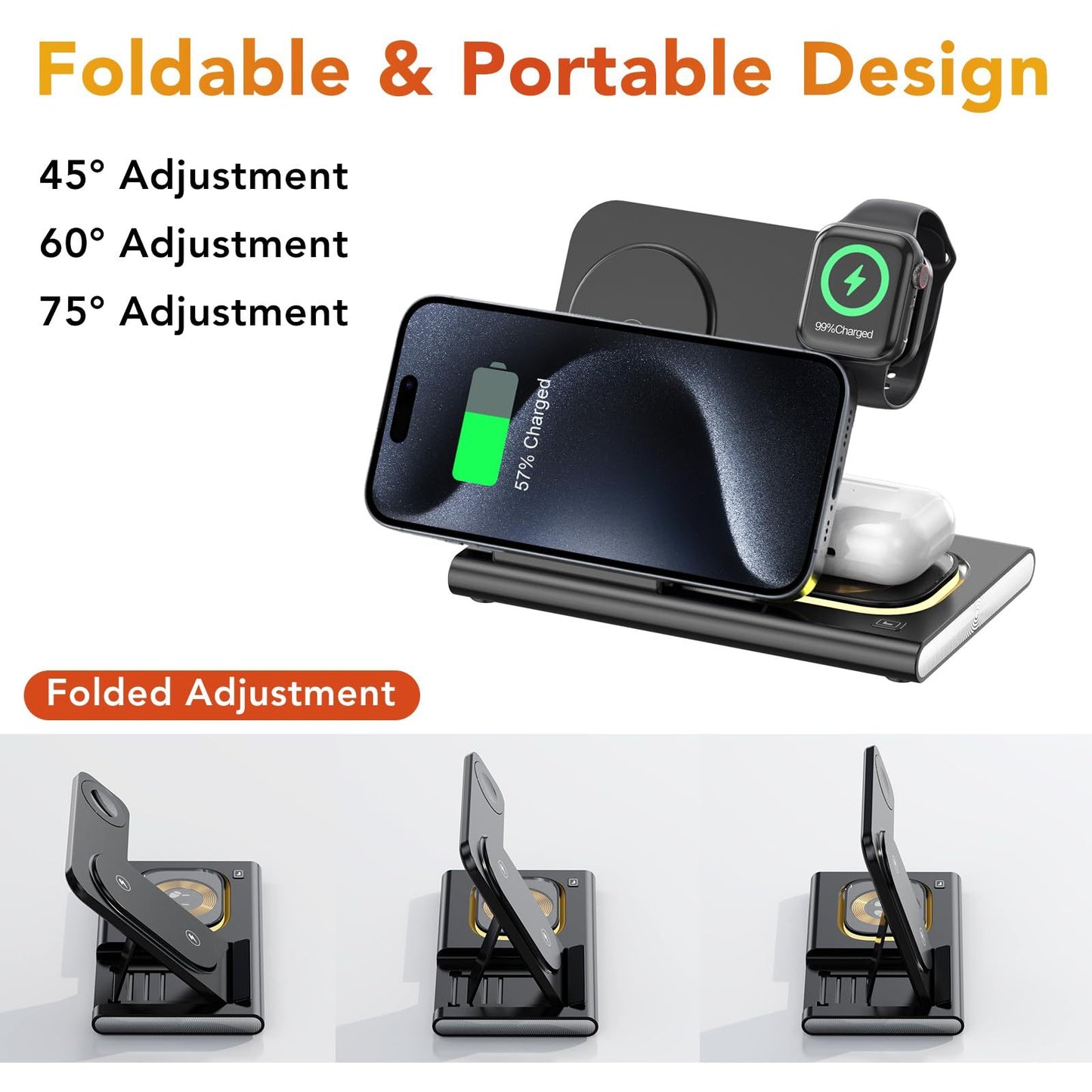 Wireless Charger Station, 4 In 1